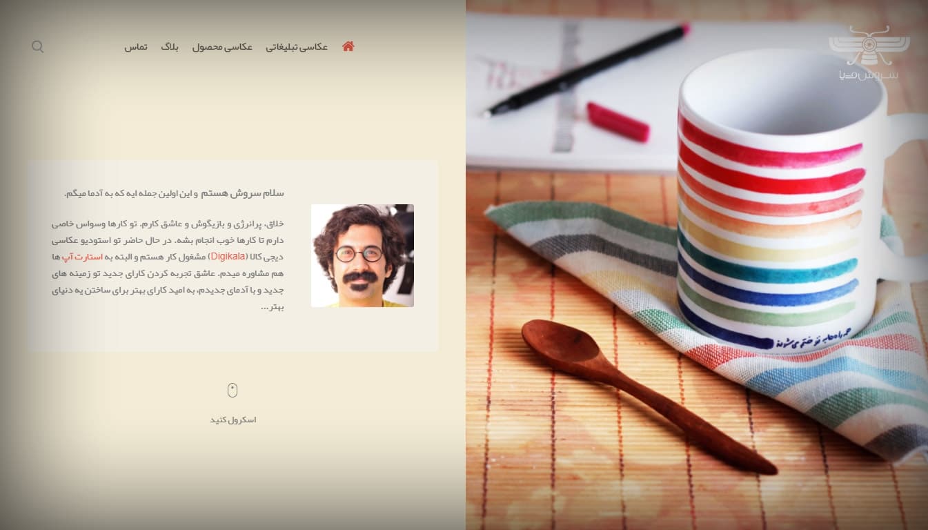 طراحی سایت سروش مدیا